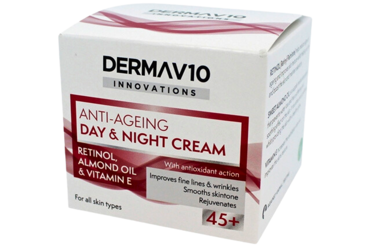 Dermav10 Innovations AntiAgeing Day & Night Cream Retinol